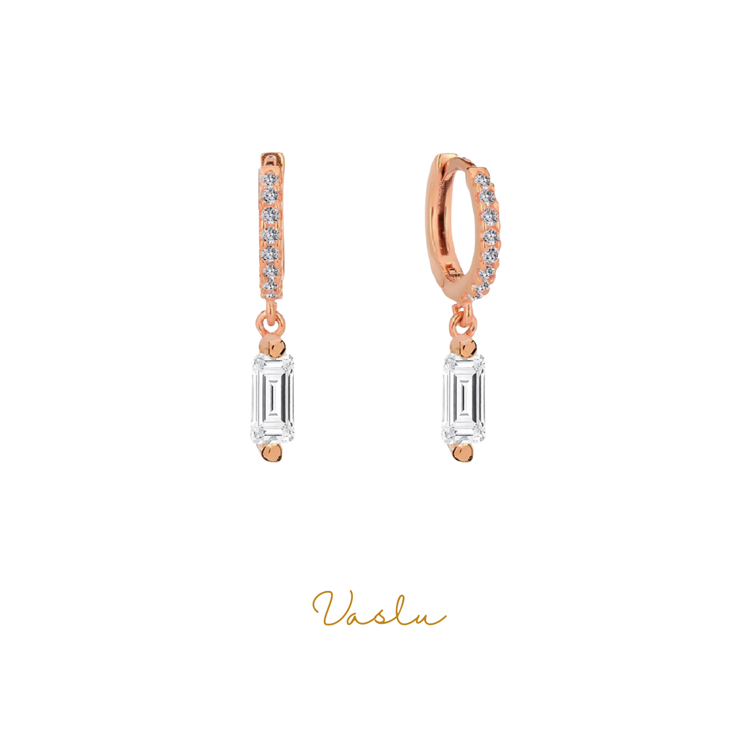 Baget Taşlı Sallanan Küpe